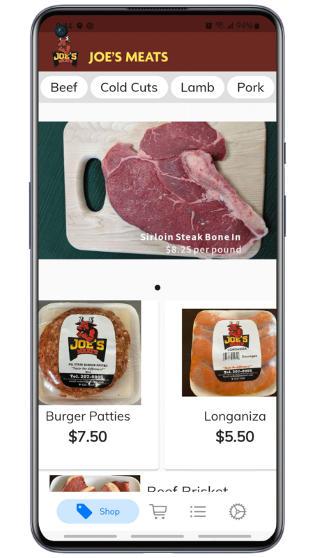joes meats app